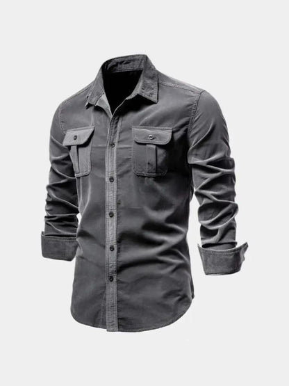 Casual Business Corduroy Shirt - Cross & Crown