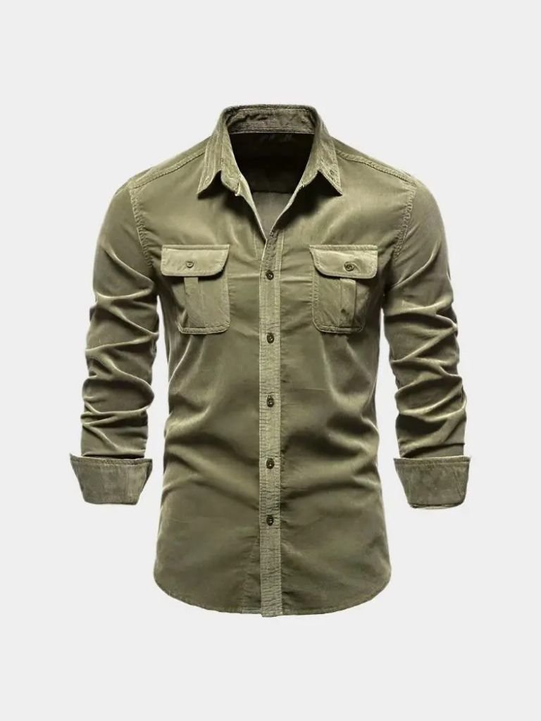 Casual Business Corduroy Shirt - Cross & Crown