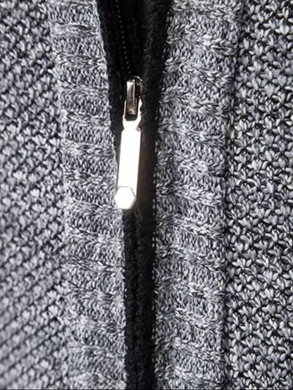 Elegant Full-Zip Sweater Vest - Cross & Crown