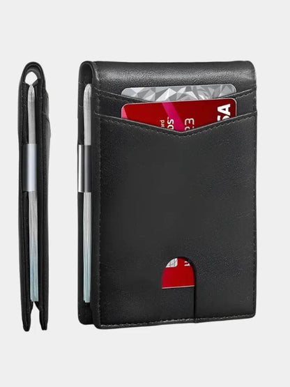 Carbon Fiber Anti RFID Minimalist Wallet - Cross & Crown