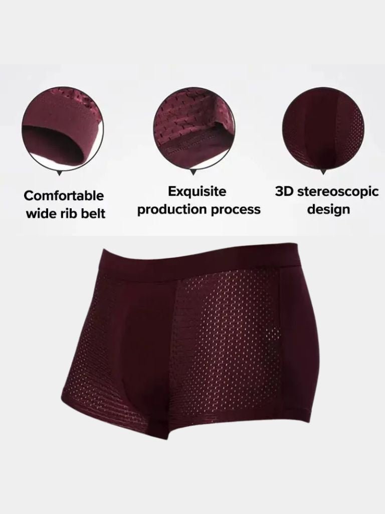 Bamboo Fiber Boxer Shorts - All-Day Comfort - Cross & Crown