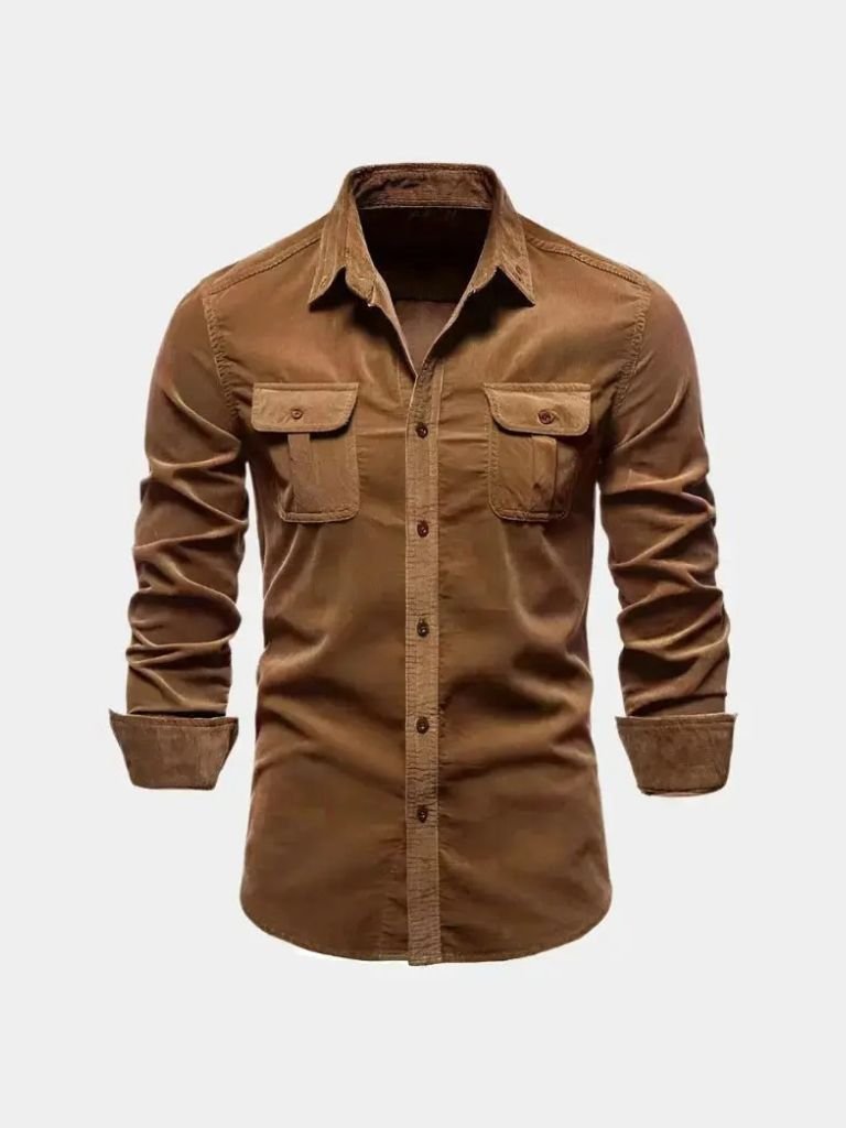 Casual Business Corduroy Shirt - Cross & Crown