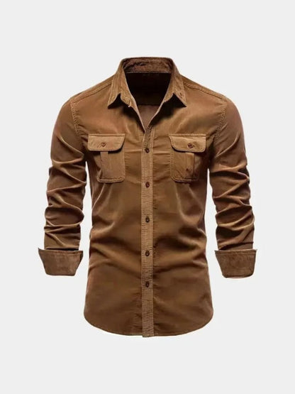 Casual Business Corduroy Shirt - Cross & Crown