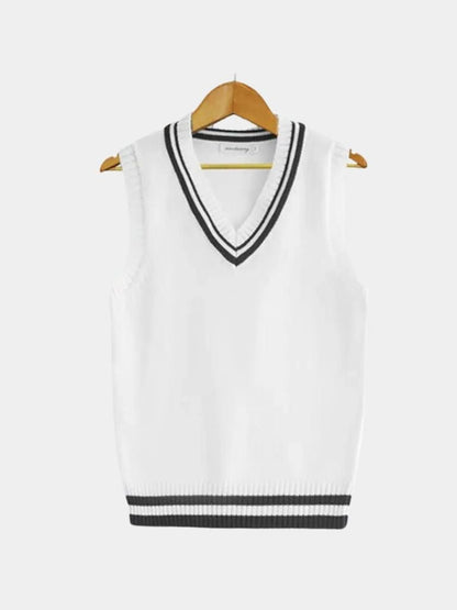 Old Money Essential Knit Vest - Cross & Crown