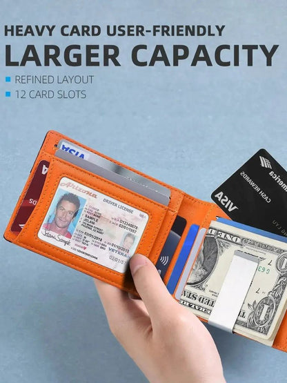 Carbon Fiber Anti RFID Minimalist Wallet - Cross & Crown